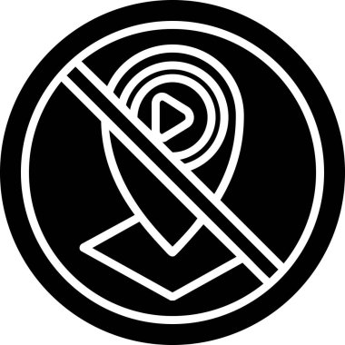 simge yok, vektör illüstrasyonu