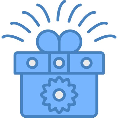 Hediye. Web simgesi basit illüstrasyon