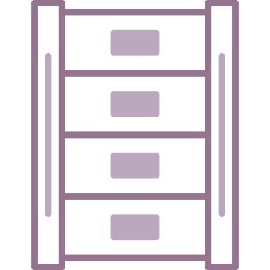 Dolap. Web simgesi basit illüstrasyon