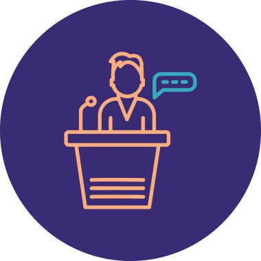 konuşma simgesi vektör illüstrasyonu