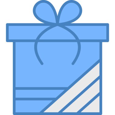 Hediye kutusu. Basit illüstrasyon