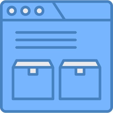 Web simgesi, vektör illüstrasyonu