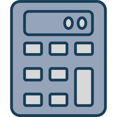 Hesap makinesi. Web simgesi basit tasarım