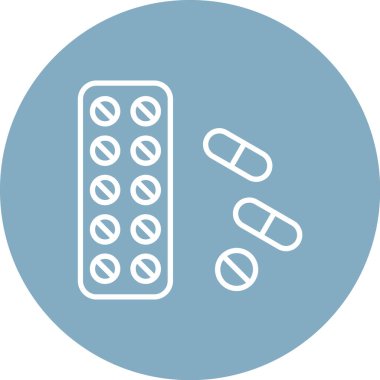 Haplar. Web simgesi basit illüstrasyon