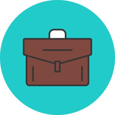 evrak çantası ikonu vektör illüstrasyonu