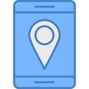 Harita işaretleyici. Basit resimleme