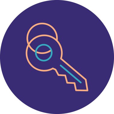 Anahtar. Web simgesi basit illüstrasyon