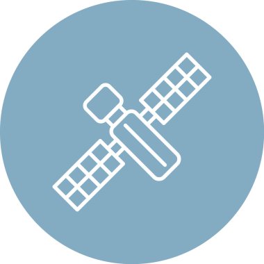 uydu simgesi. Web ve mobil temanın illüstrasyon tasarımı.