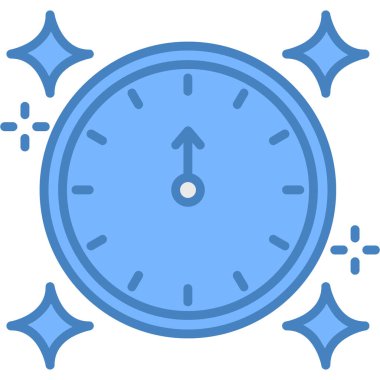 saat web simgesi basit illüstrasyon