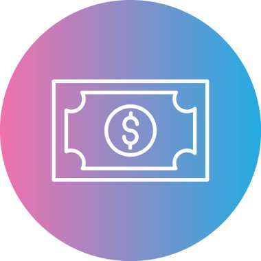 Dolar Simgesi Soyut Arkaplanda İzole Edildi