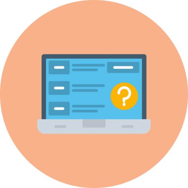 Bilgisayar. Web simgesi basit illüstrasyon