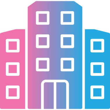 Bina. tasarım ikonu vektör illüstrasyonu