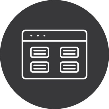 Tarayıcı web simgesi beyaz arkaplanda izole edildi