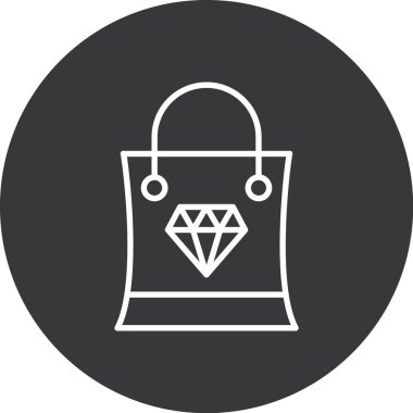 torba simgesi, vektör illüstrasyonu