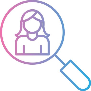 kadın avatar simgesi vektör illüstrasyonu