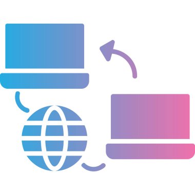 Ağ simgesi. vektör illüstrasyonu