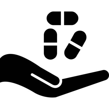 ilaç ve sağlık ikonu vektörü.