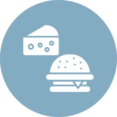 hamburger. Web simgesi basit illüstrasyon