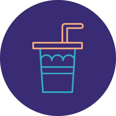 içecek simgesi, vektör illüstrasyonu