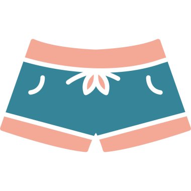 Şort. Web simgesi basit illüstrasyon