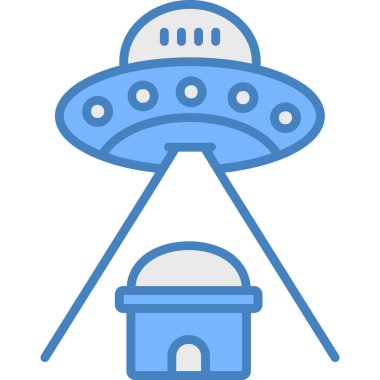 ufo. Web simgesi basit illüstrasyon