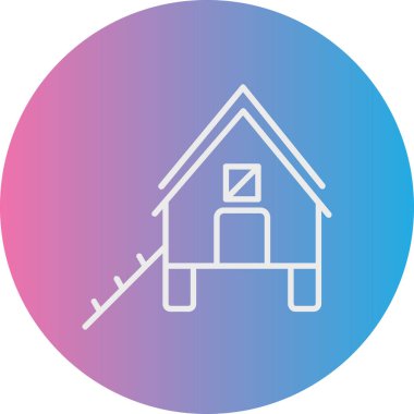 Ev simgesinin vektör illüstrasyonu