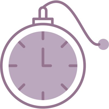 Saat simgesi, vektör illüstrasyonu