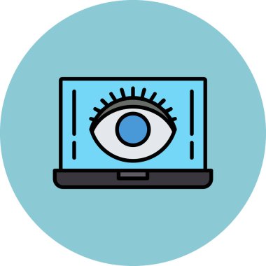 Göz simgesi vektör illüstrasyonu