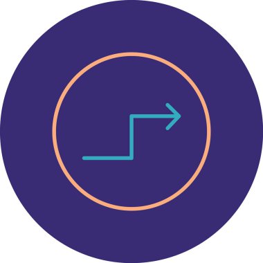 Sol ok simge vektör çizim