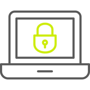 Bilgisayar kilidi. Web simgesi