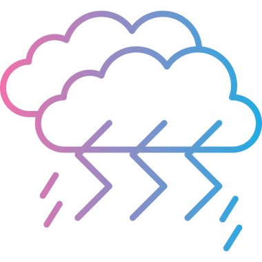 Hava tahmini simgesi ana hatlar biçiminde