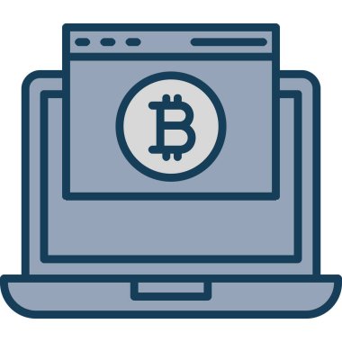 Bilgisayar. Web simgesi basit tasarım