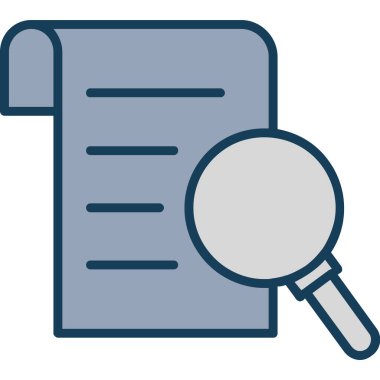 Büyüteç cam izole edilmiş simge tasarımı, vektör illüstrasyonlu belge