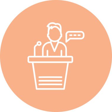 Konferans vektör simge tasarlamak