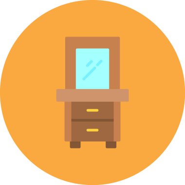 mobilya ikonu vektör illüstrasyonu