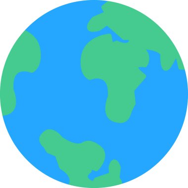 Dünya gezegeni. Basit resimleme