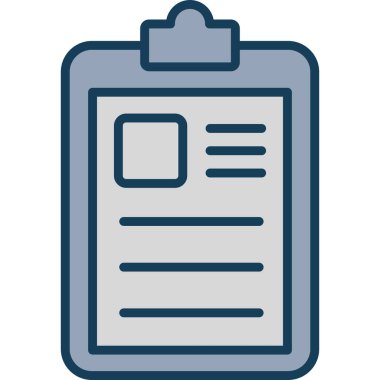 Kontrol listesi. Web simgesi basit tasarım