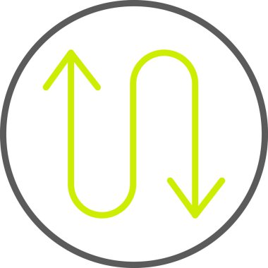 vektör simgesini geri döndür. biçim düz simge sembolü, yumuşak mavi renk, beyaz arkaplan.