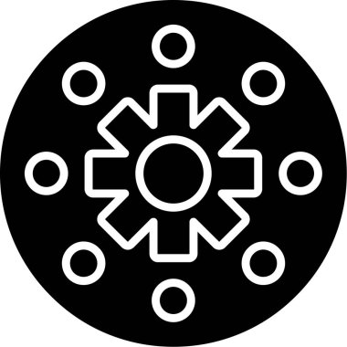 Dişliler. Web simgesi basit tasarım