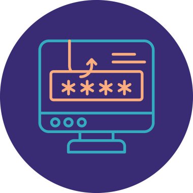 İnternet web simgesi, basit vektör illüstrasyonu