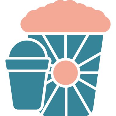 Tatlım. Web simgesi basit illüstrasyon