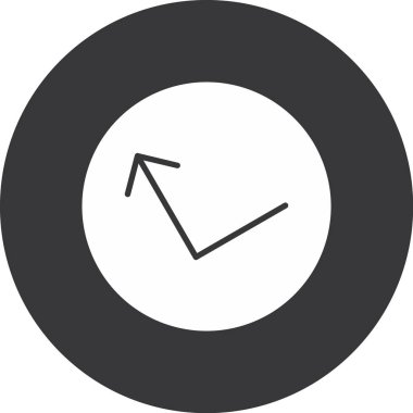 ok vektörü simgesi modern basit illüstrasyon