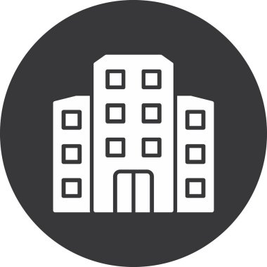 Hastane binası. Web simgesi