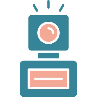 kamera simgesi, vektör illüstrasyonu basit tasarım