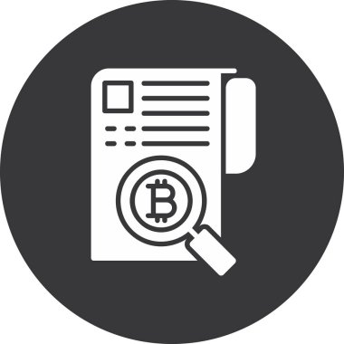 bitcoin. Web simgesi basit illüstrasyon