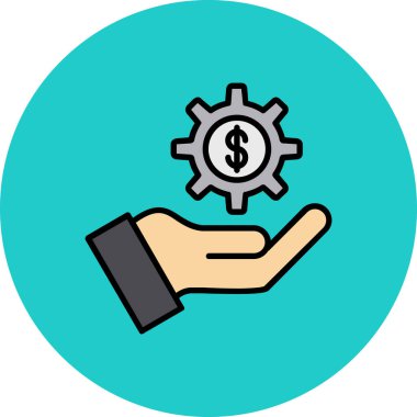 Para konsepti. İkonum. Basit resimleme.