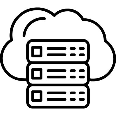 cloud computing. web icon simple design
