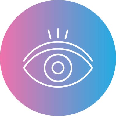 Göz. Web simgesi basit illüstrasyon