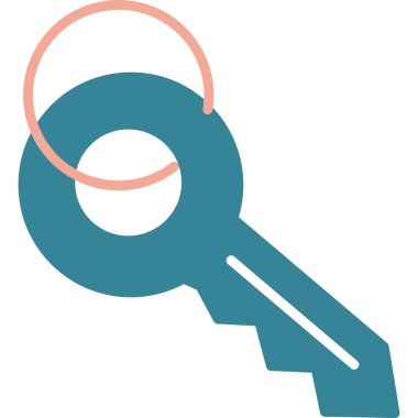 anahtar simgesi, vektör illüstrasyonu