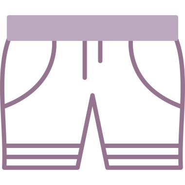 Pantolon. Web simgesi basit illüstrasyon